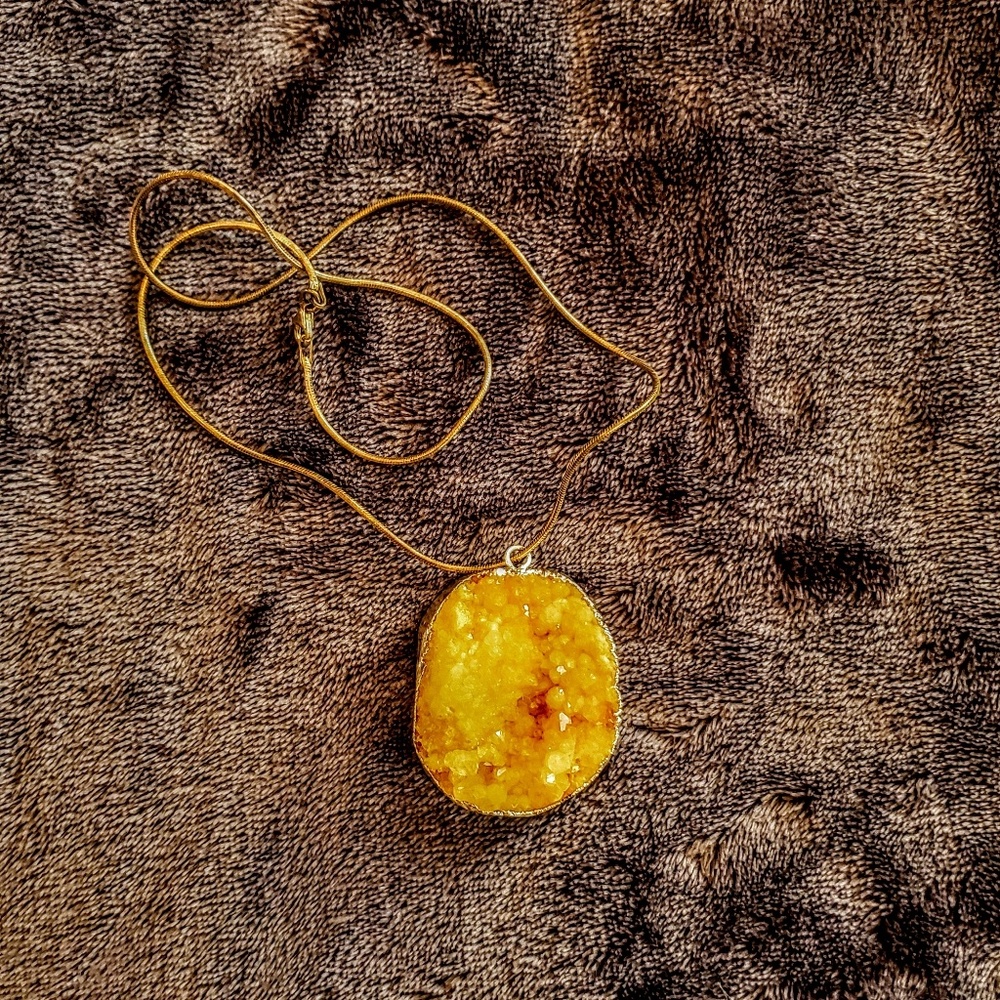 Citrine Crystal Necklace